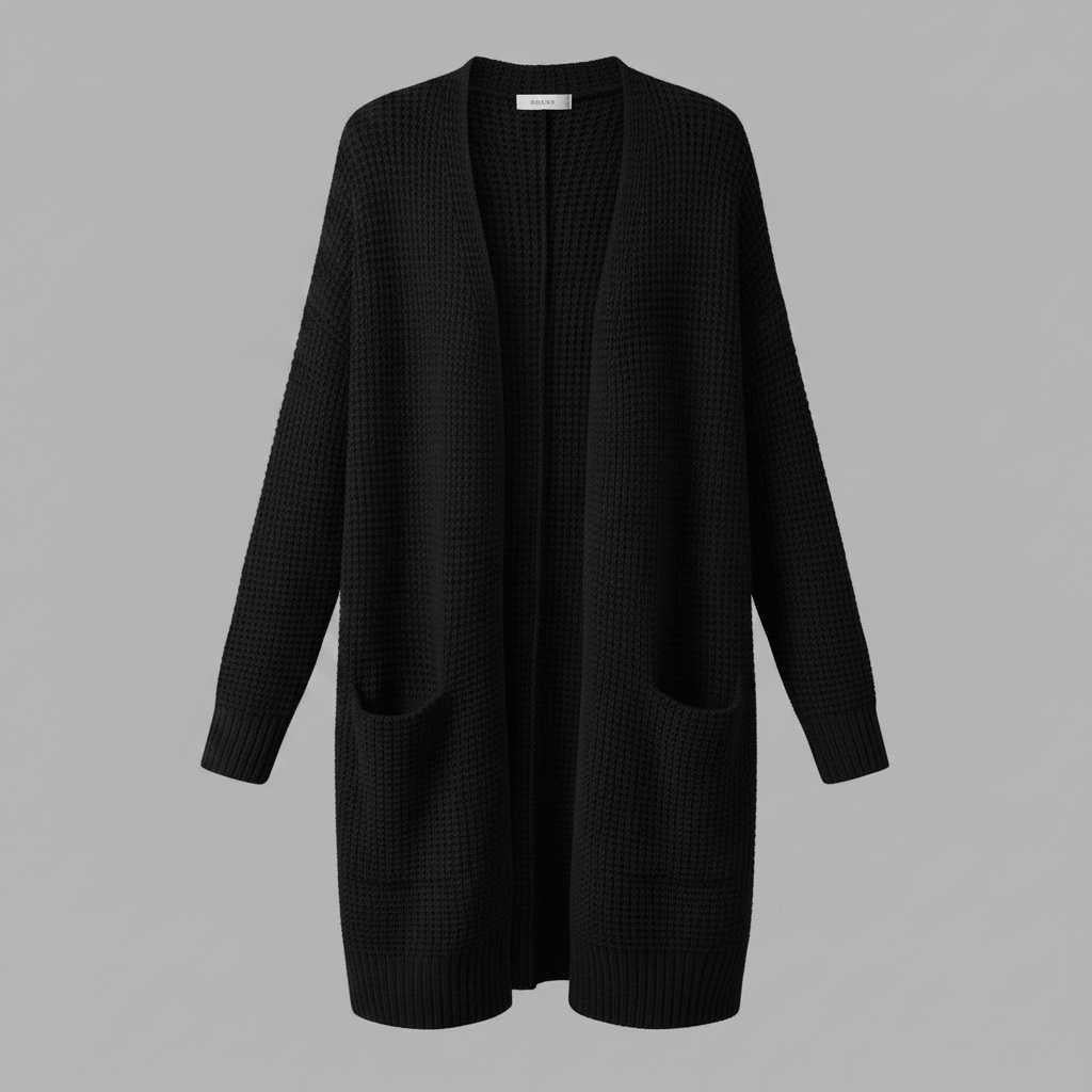 Elegant Black Cardigan | Women's Cardigan Sweater