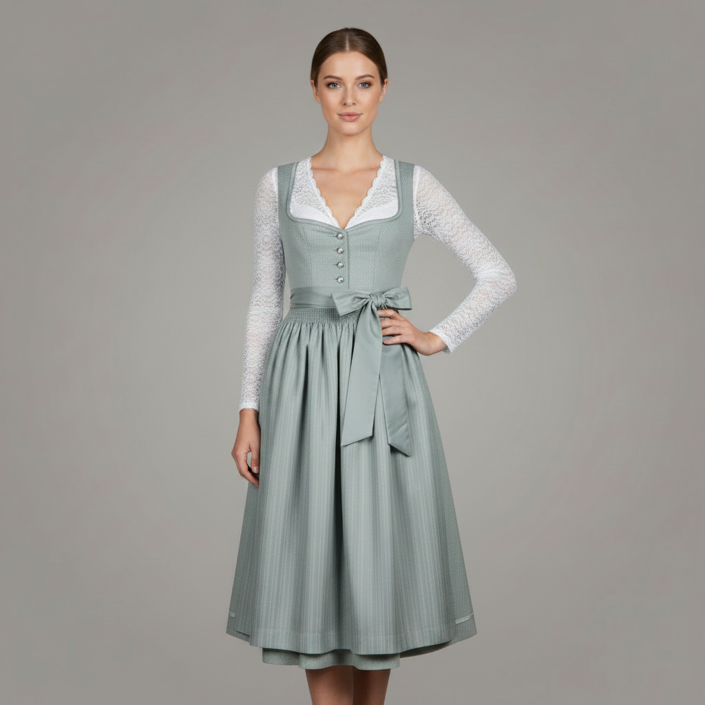 Elegant Dirndl Costume Dress | Women's Oktoberfest Outfit