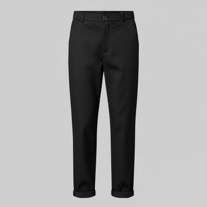 Elegant High Waist Women's Trousers | Office Wear