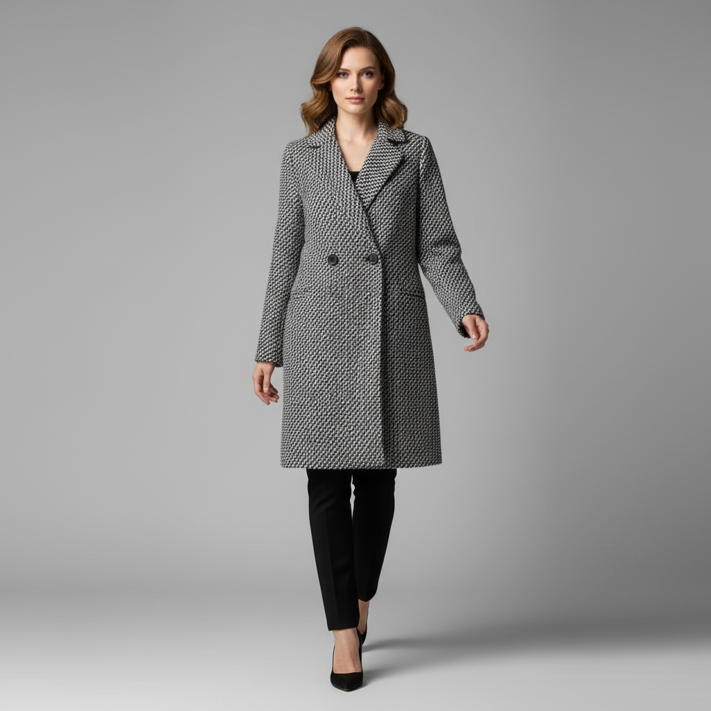 Elegant Long Wool Coat | Women's Winter Outerwear