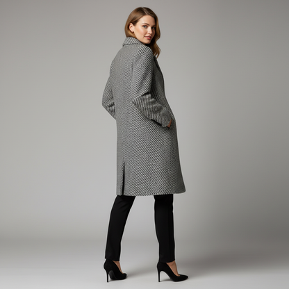 Elegant Long Wool Coat | Women's Winter Outerwear