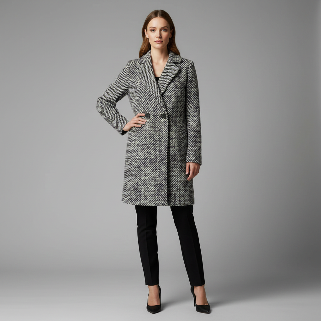 Elegant Long Wool Coat | Women's Winter Outerwear