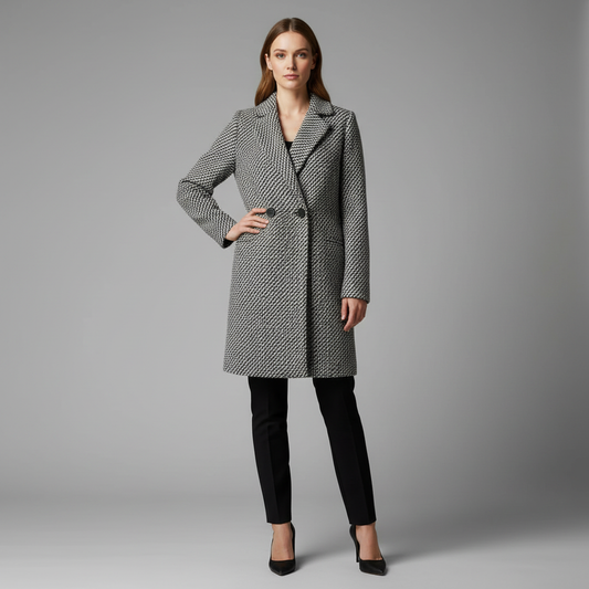 Elegant Long Wool Coat | Women's Winter Outerwear