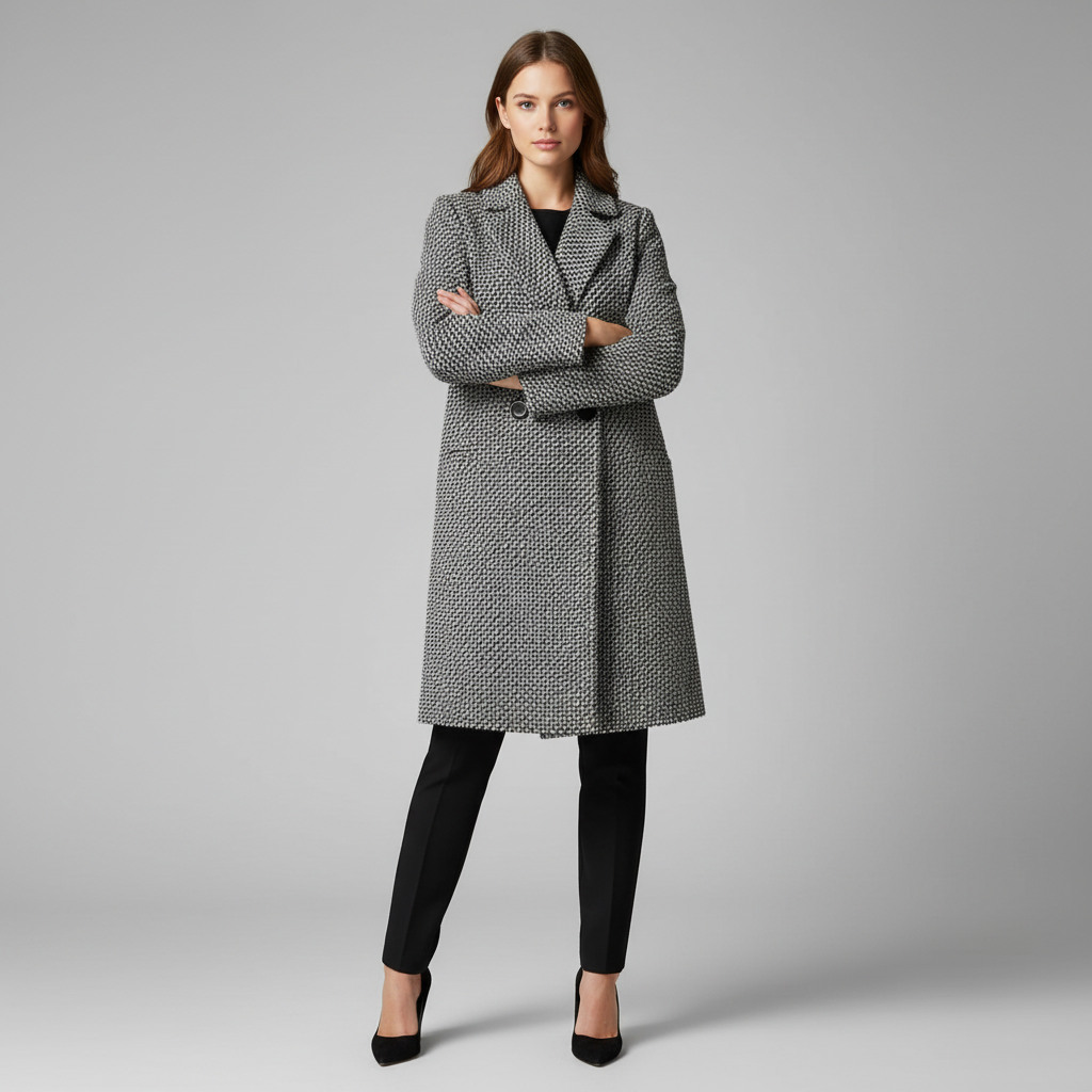 Elegant Long Wool Coat | Women's Winter Outerwear