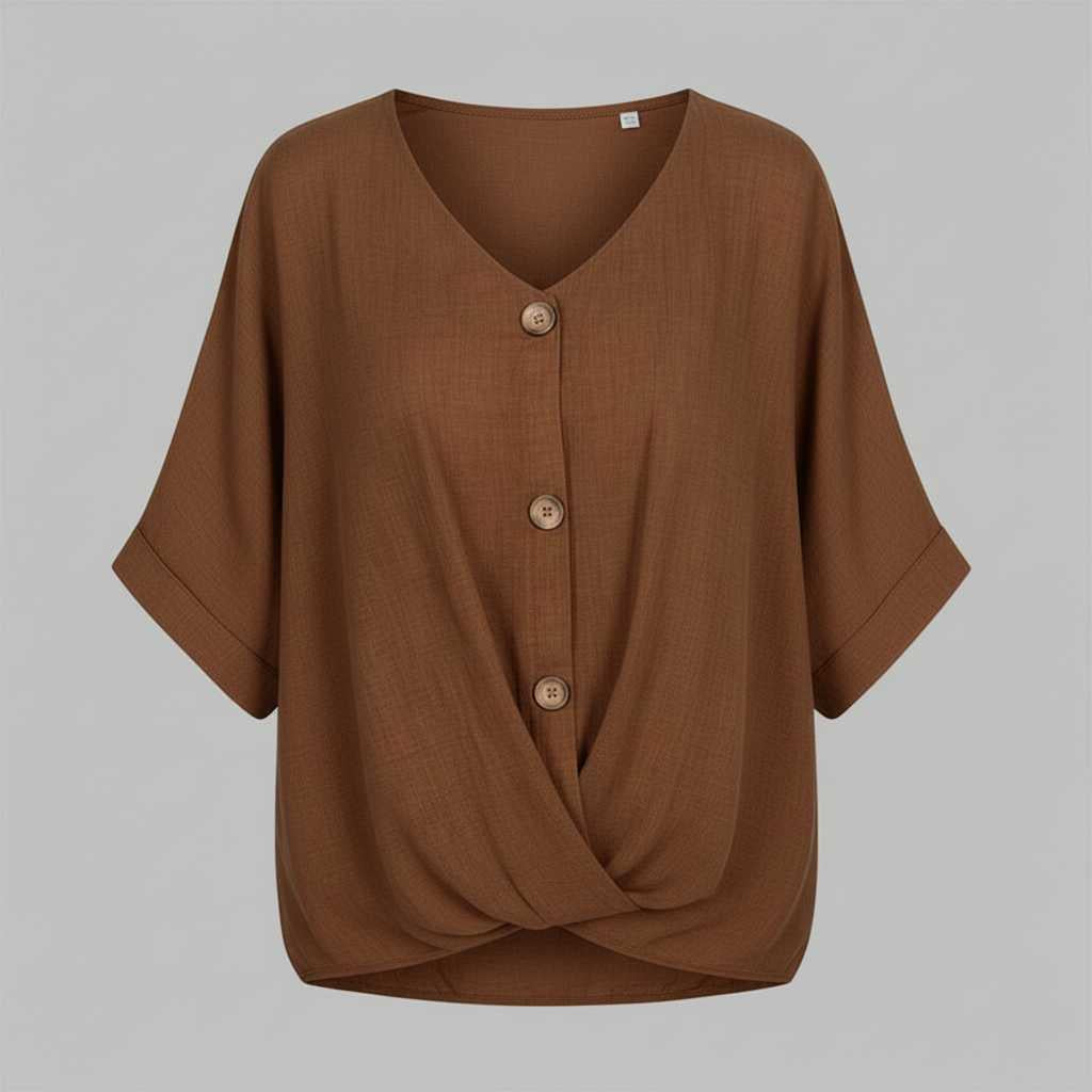 Elegant V-Neck Long Sleeve Blouse | Women's Fashion Top