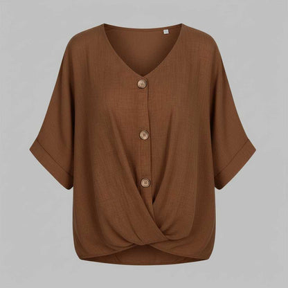 Elegant V-Neck Long Sleeve Blouse | Women's Fashion Top