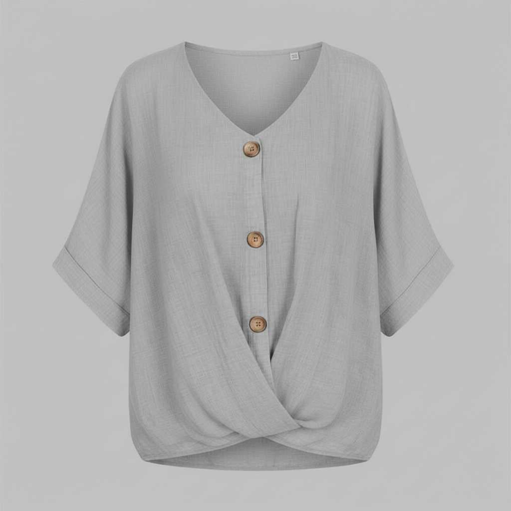 Elegant V-Neck Long Sleeve Blouse | Women's Fashion Top