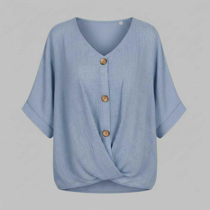 Elegant V-Neck Long Sleeve Blouse | Women's Fashion Top