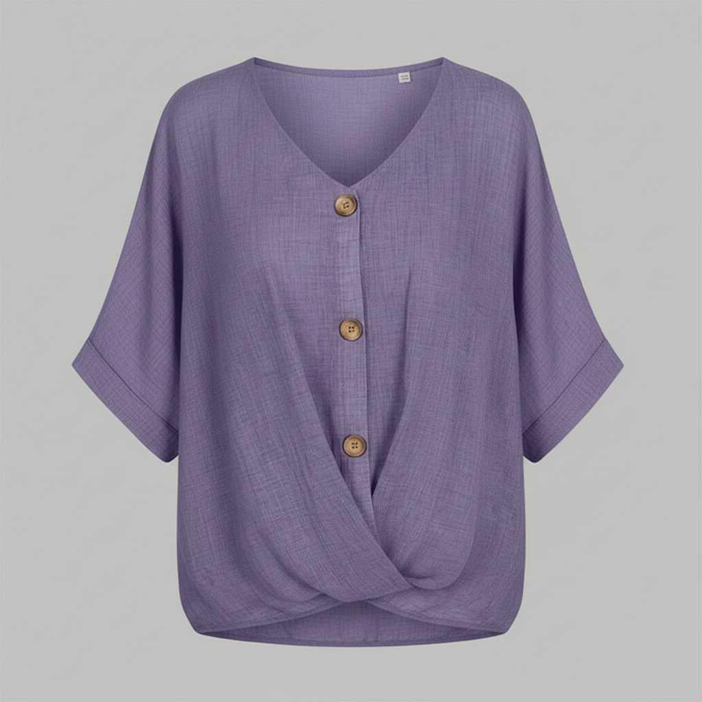 Elegant V-Neck Long Sleeve Blouse | Women's Fashion Top