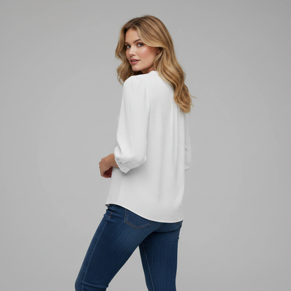 Silk Blouse for Women | Stylish Patchwork Summer Top